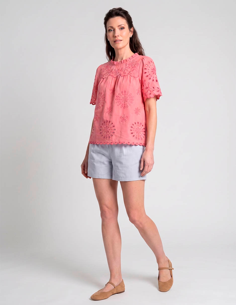 Blusa manga corta para mujer 3