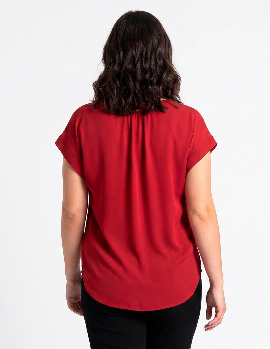 Blusa manga corta para mujer