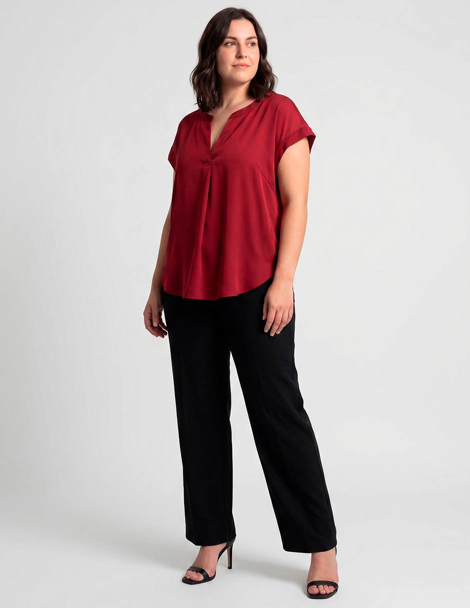 Blusa manga corta para mujer