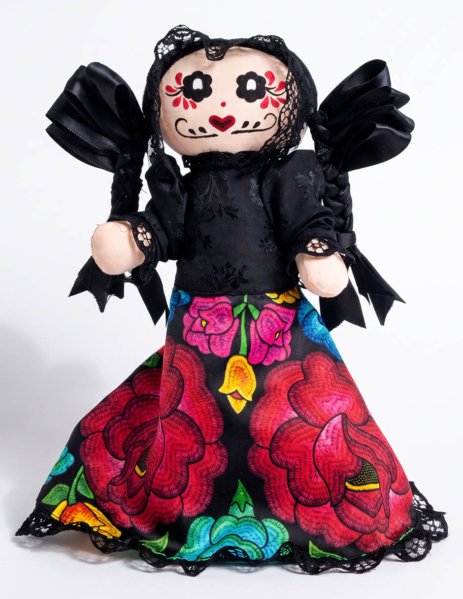 Figura decorativa Día de muertos Corazón Maria con forma de catrina 1