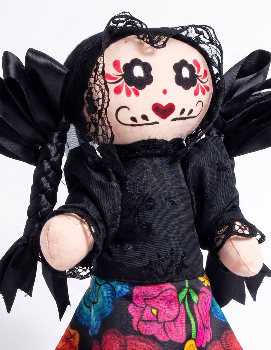 Figura decorativa Día de muertos Corazón Maria con forma de catrina Figura decorativa Día de muertos Corazón Maria con forma de catrina