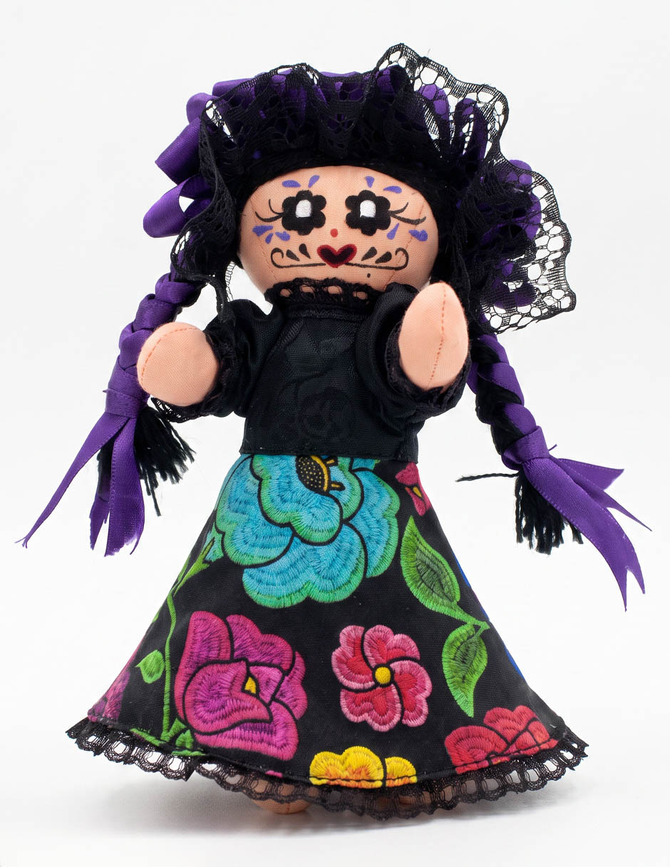 Figura decorativa Día de muertos Corazon Maria con forma de catrina