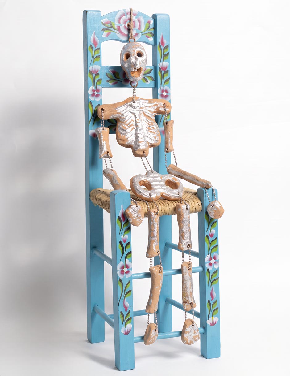 Figura decorativa día de muertos con forma de esqueleto 2