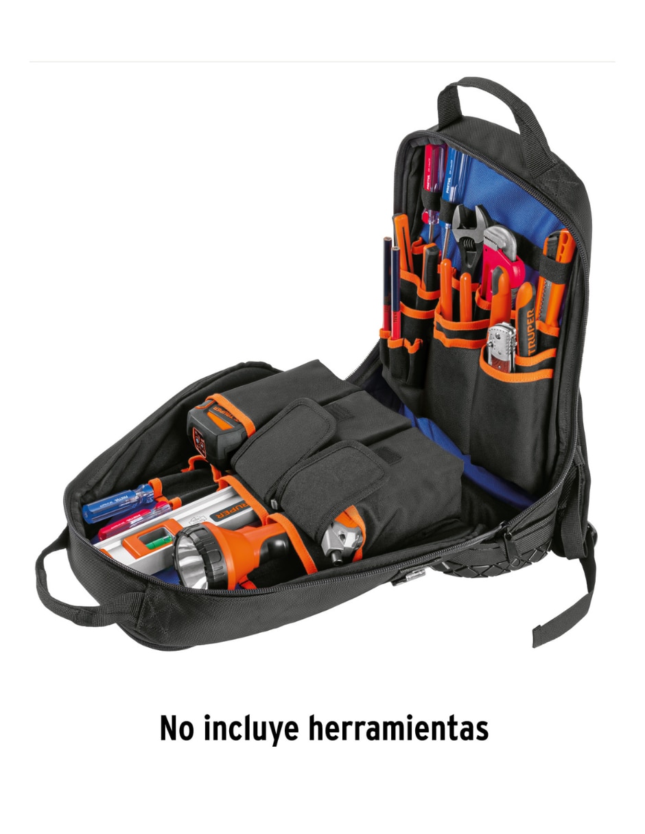 Set/Kit/Caja de herramientas/ Mochila de herramientas TRUPER 30 compartimentos