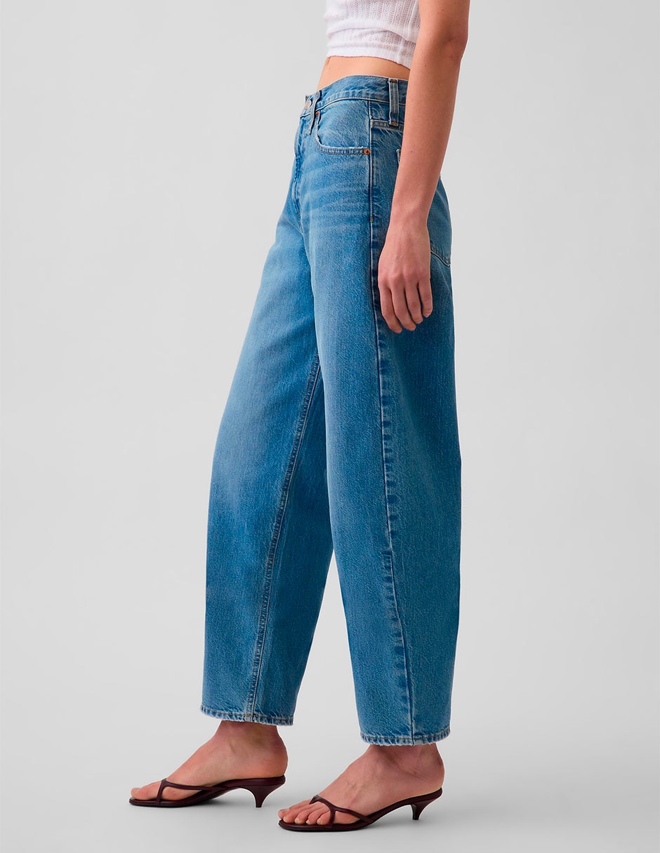 Jeans mom corte cintura para mujer