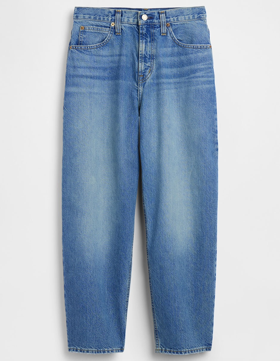 Jeans mom corte cintura para mujer