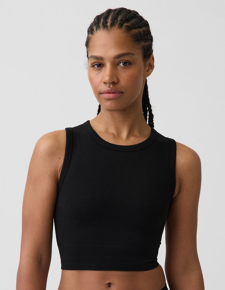 Top cuello redondo para mujer