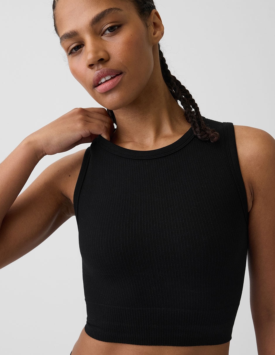 Playera tank cuello redondo mujer