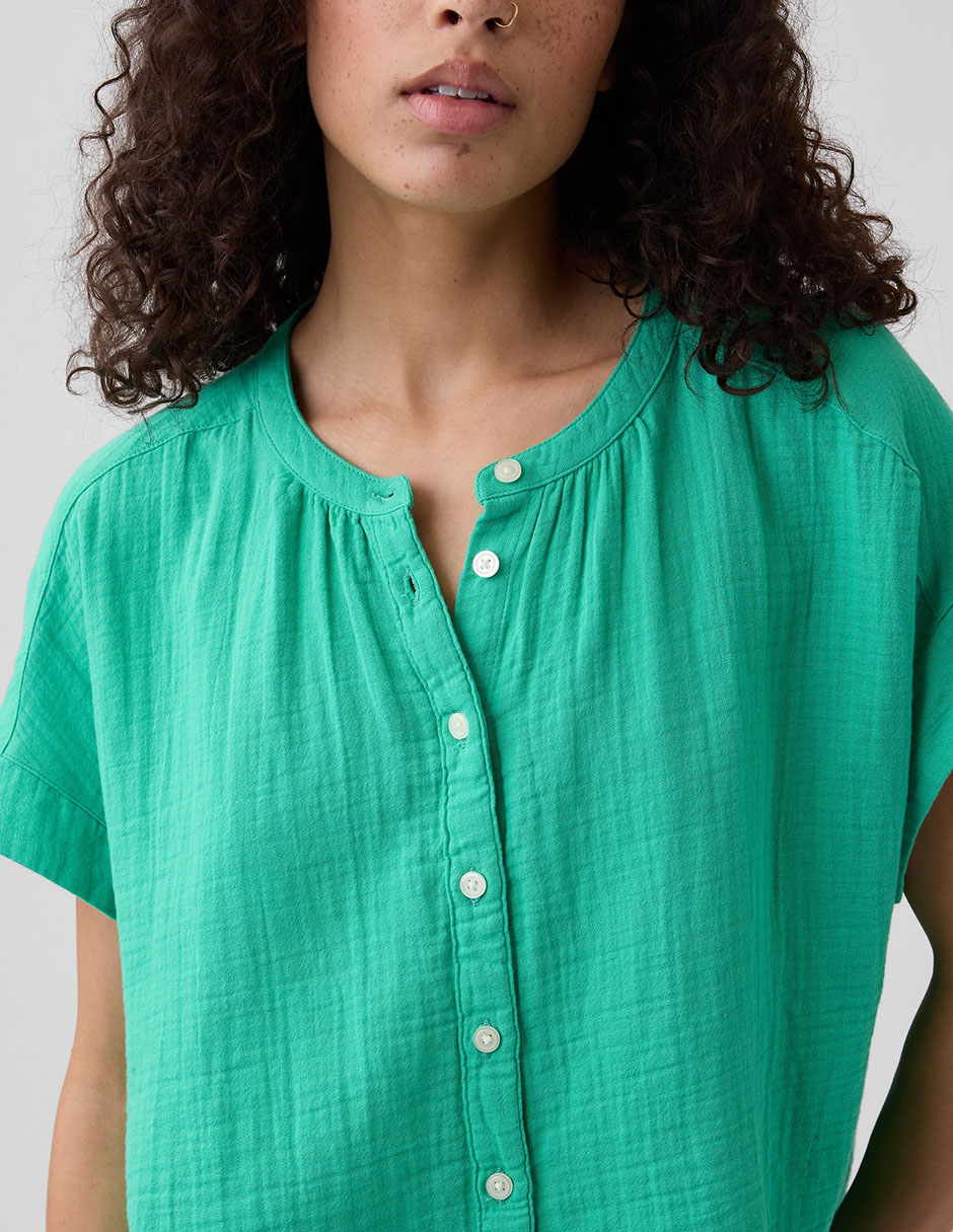 Blusa Manga Corta Para Mujer 4
