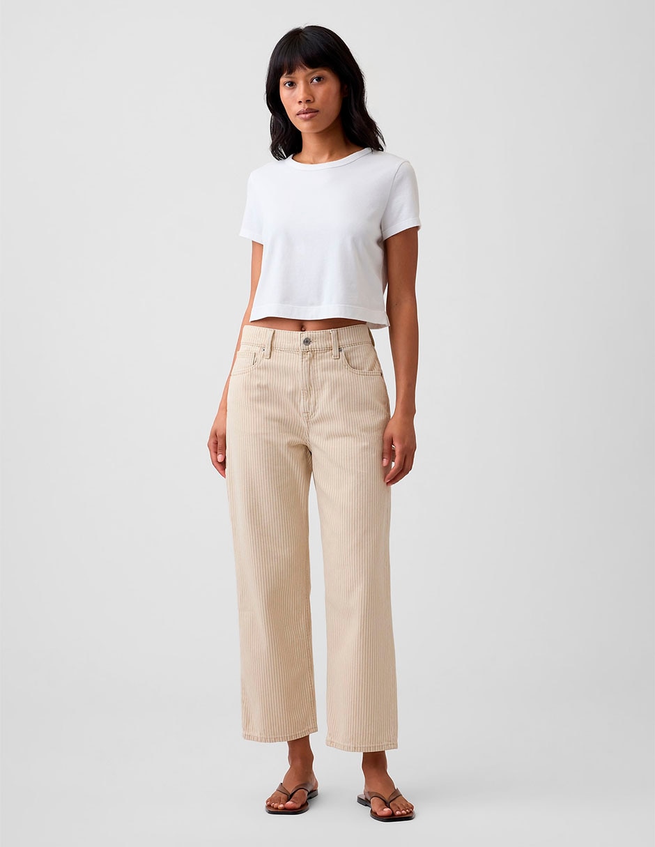 Jeans carpenter straight corte cintura para mujer