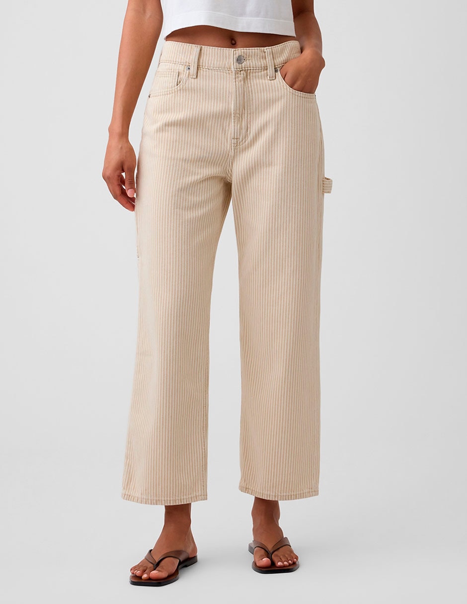 Jeans carpenter straight corte cintura para mujer
