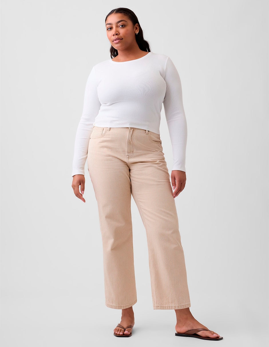 Jeans carpenter straight corte cintura para mujer