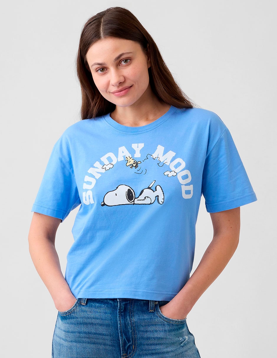 Playera manga corta para mujer