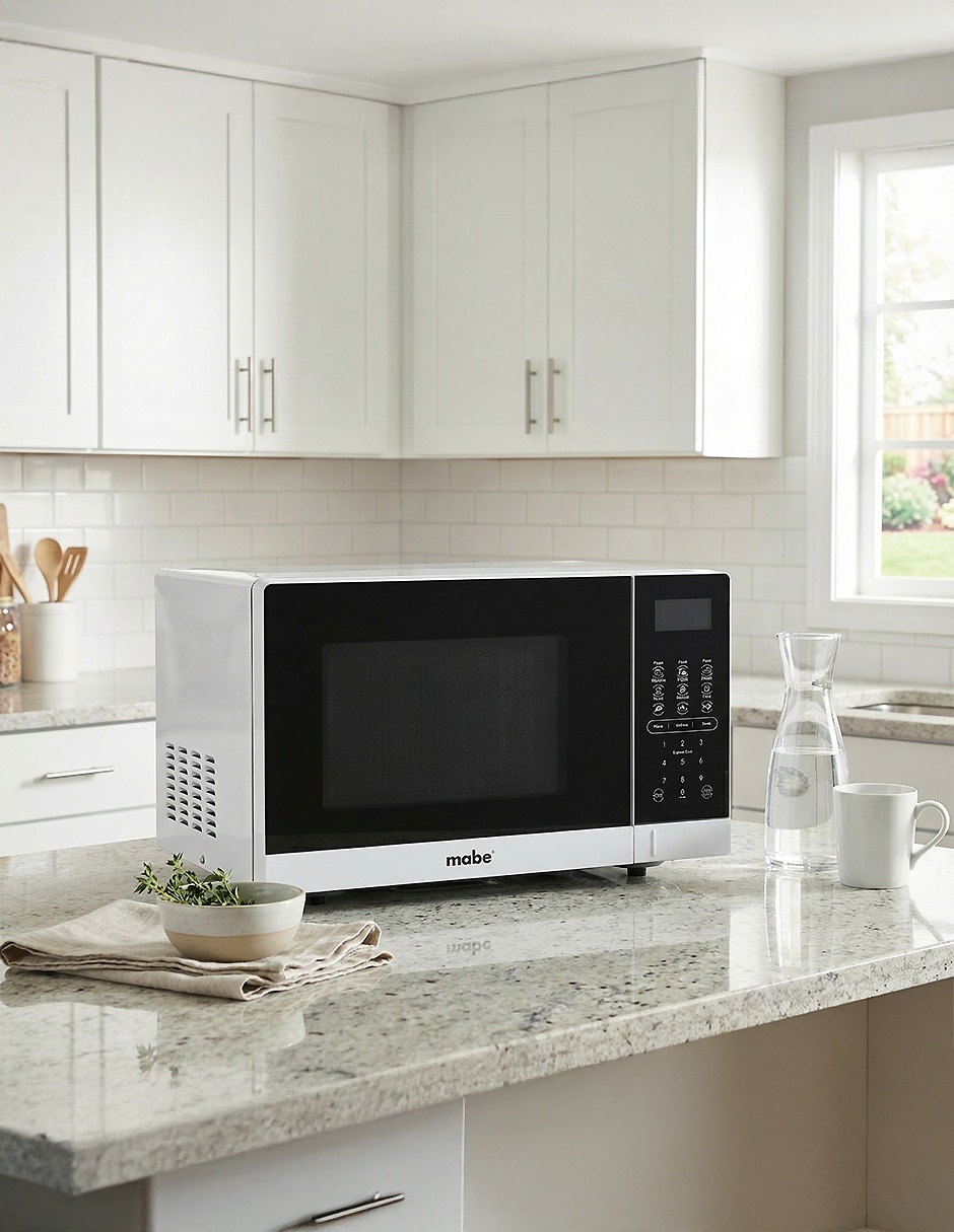 Horno de microondas convencional Mabe modelo HMM07BBW de 0.7 pies
