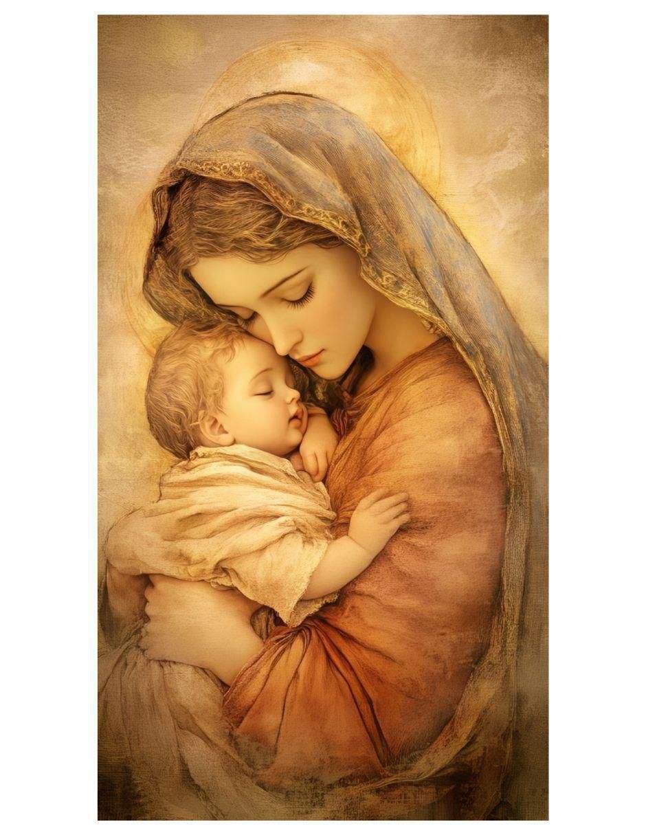 Cuadro Divina Maternidad técnica impresión 1