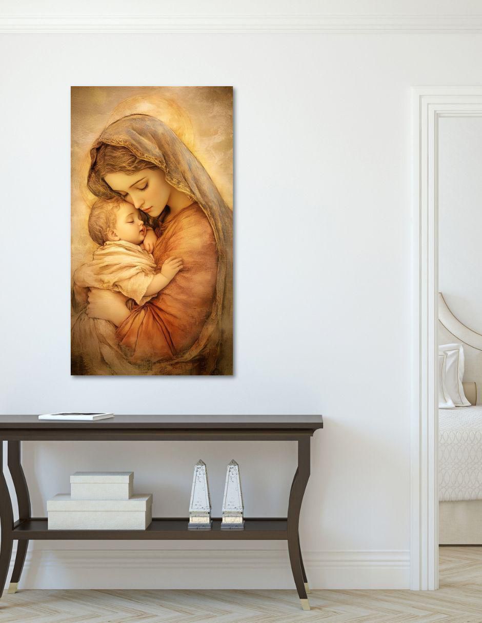 Cuadro Divina Maternidad técnica impresión 2