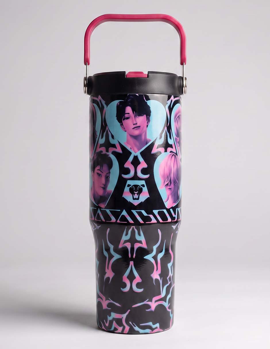 Termo de acero inoxidable Saja Boys con tapa rosca 860 ml 1