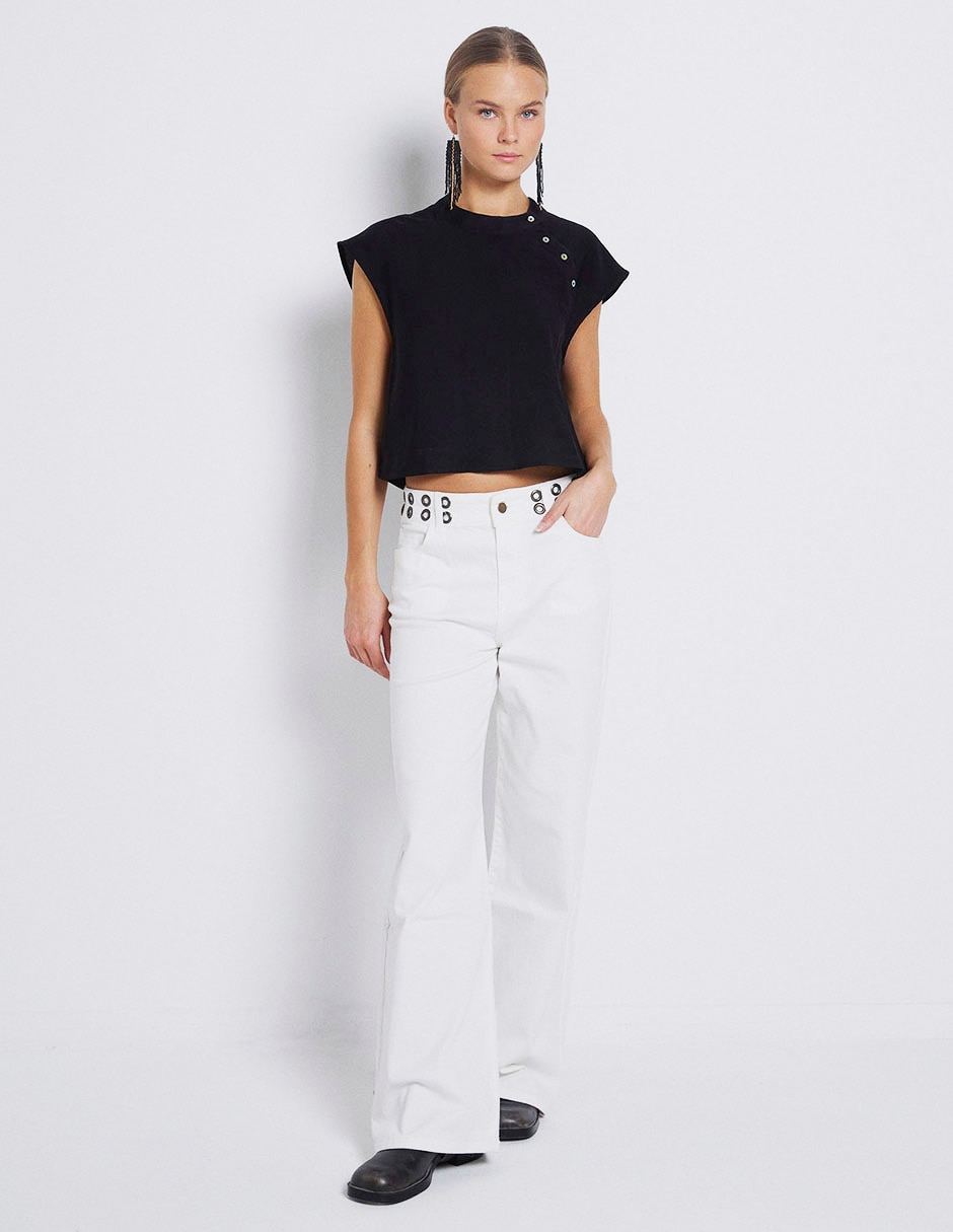 Blusa manga corta para mujer 9
