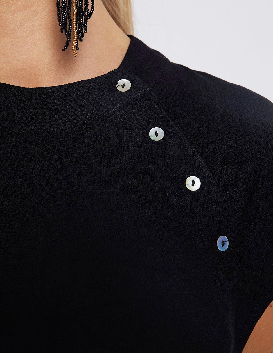 Blusa manga corta para mujer 11
