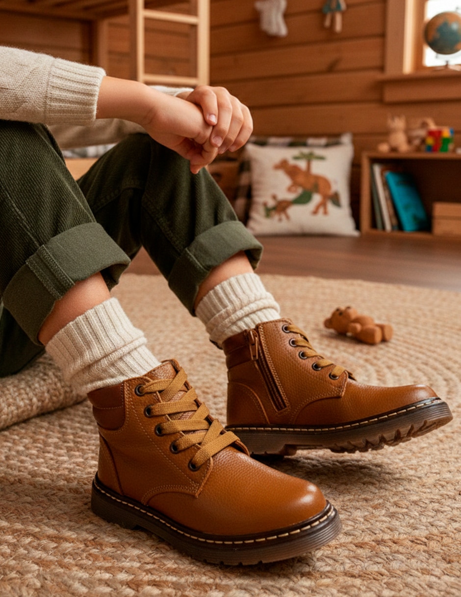Bota de piel Dogi Chelsea para niño
