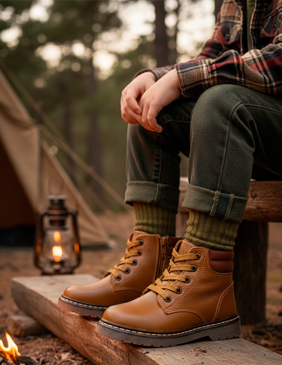 Bota de piel Dogi Chelsea para niño