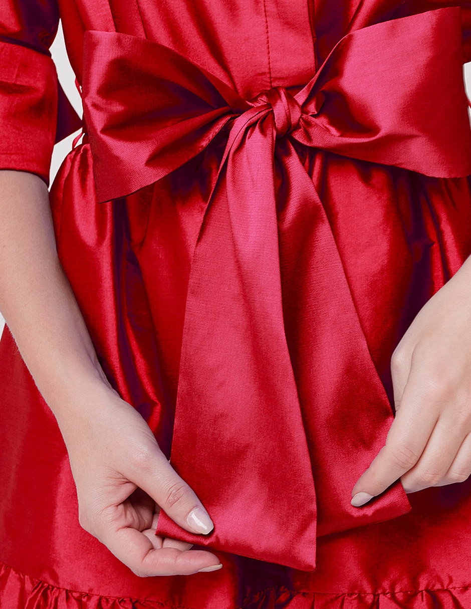 Vestido midi de fiesta Linea Pura