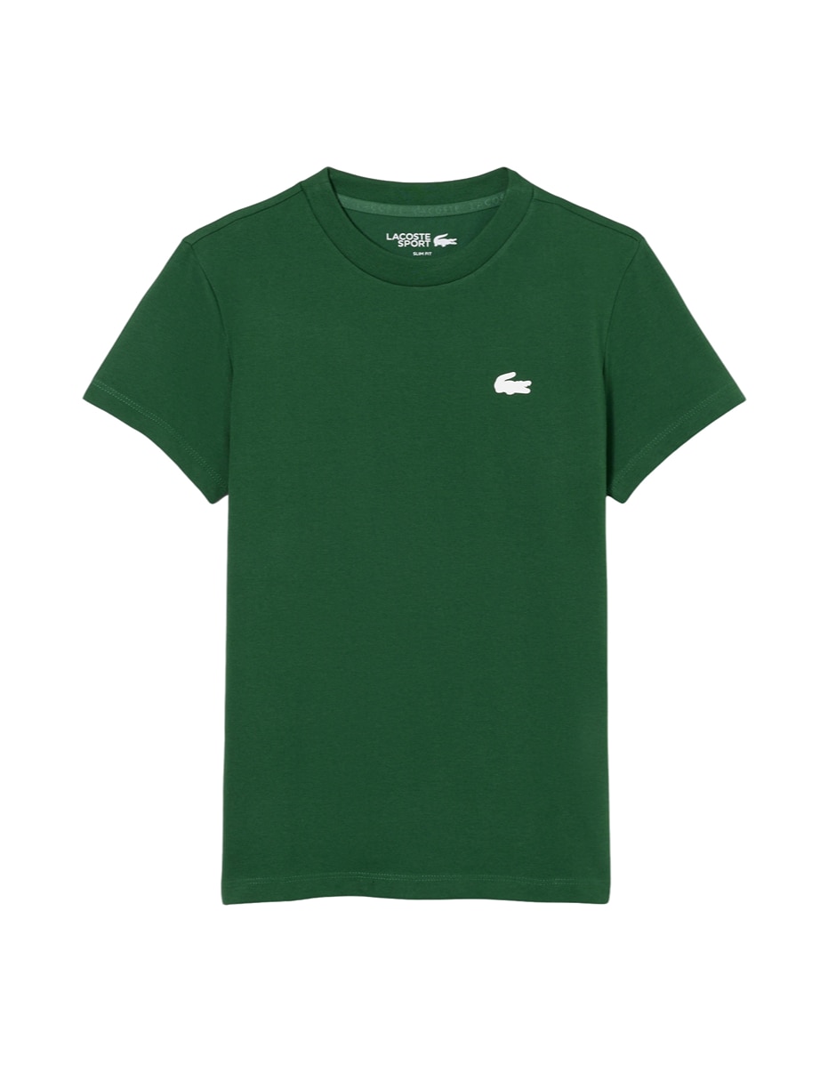 Playera manga corta cuello redondo para mujer