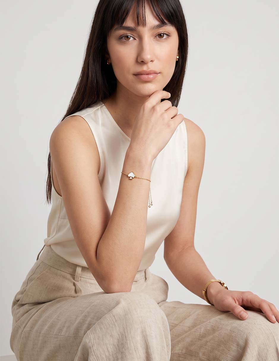 Pulsera con circonita 12 k acabado baño de oro Pulsera con circonita 12 k acabado baño de oro