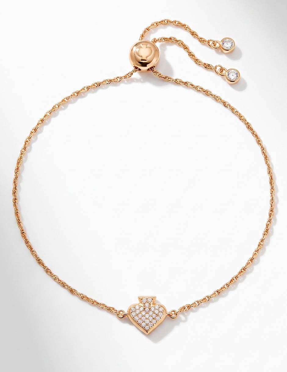 Pulsera con zirconia acabado chapa de oro 14 k 1
