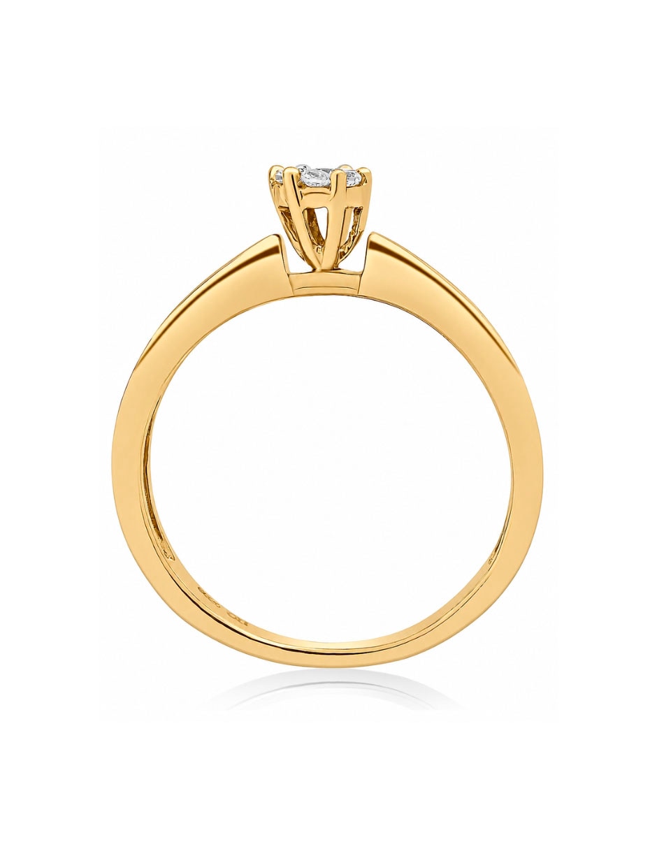 Anillo de oro 18 K Diamante 2
