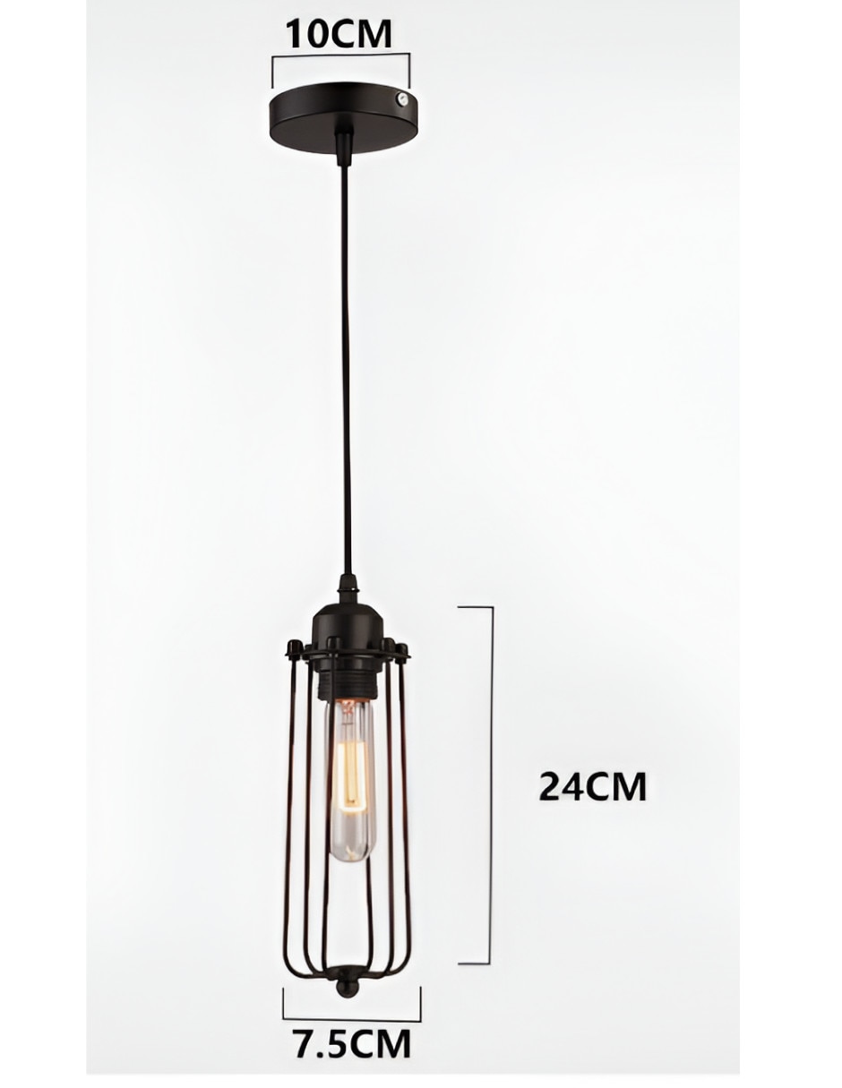 Lámpara colgante Xtellar incandescente y led