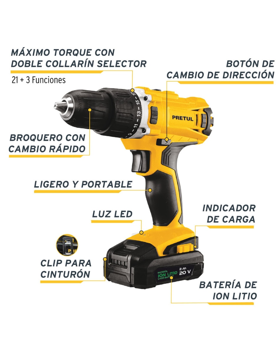 Rotomartillo Pretul ROTI-20P2 100 W