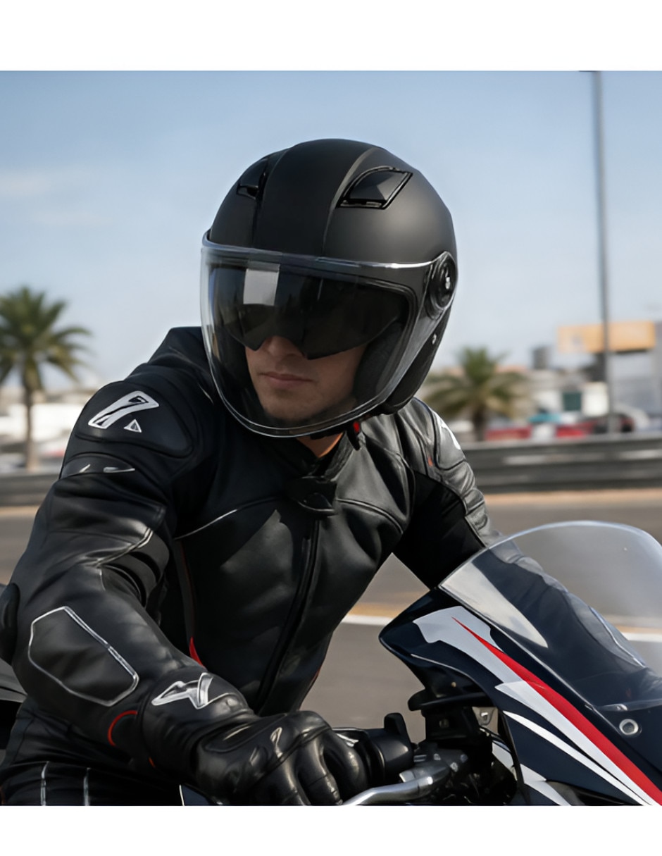 Casco abatible para motocross unisex