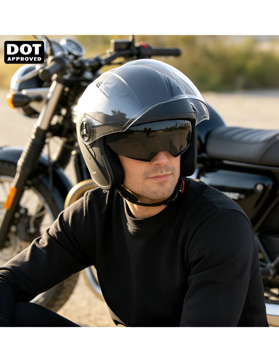 Casco abatible para motocross unisex