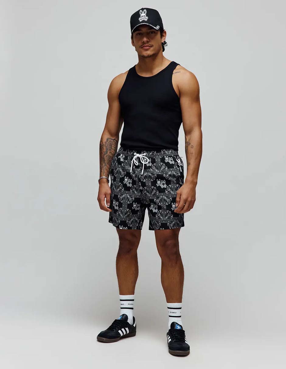 Traje De Ba–o Psycho Bunny Con Bolsillos Para Hombre