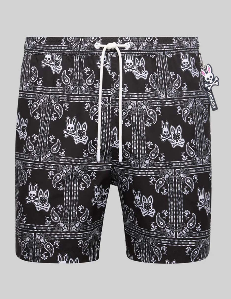Traje De Ba–o Psycho Bunny Con Bolsillos Para Hombre