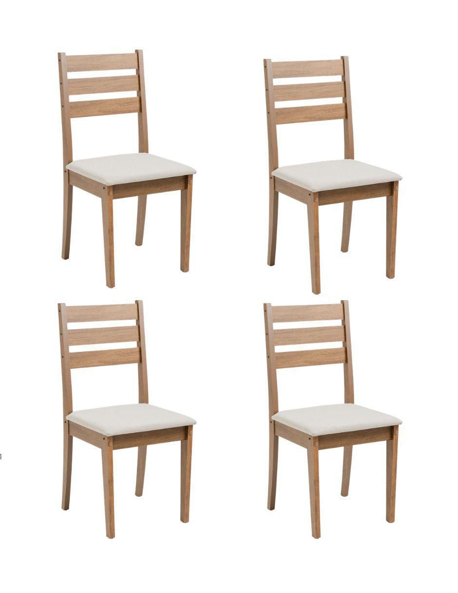 Set de sillas 4 piezas de MDF 1