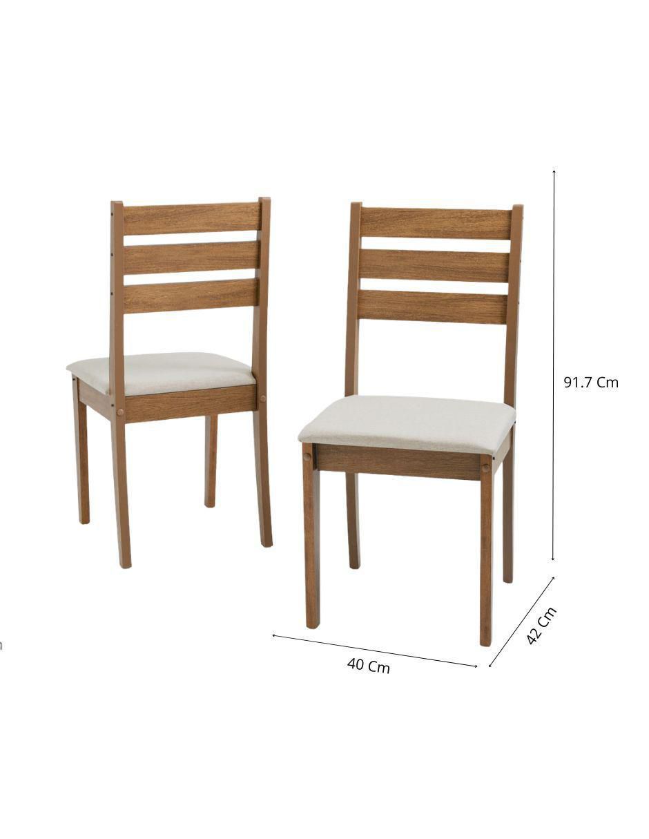 Set de sillas 4 piezas de MDF 6