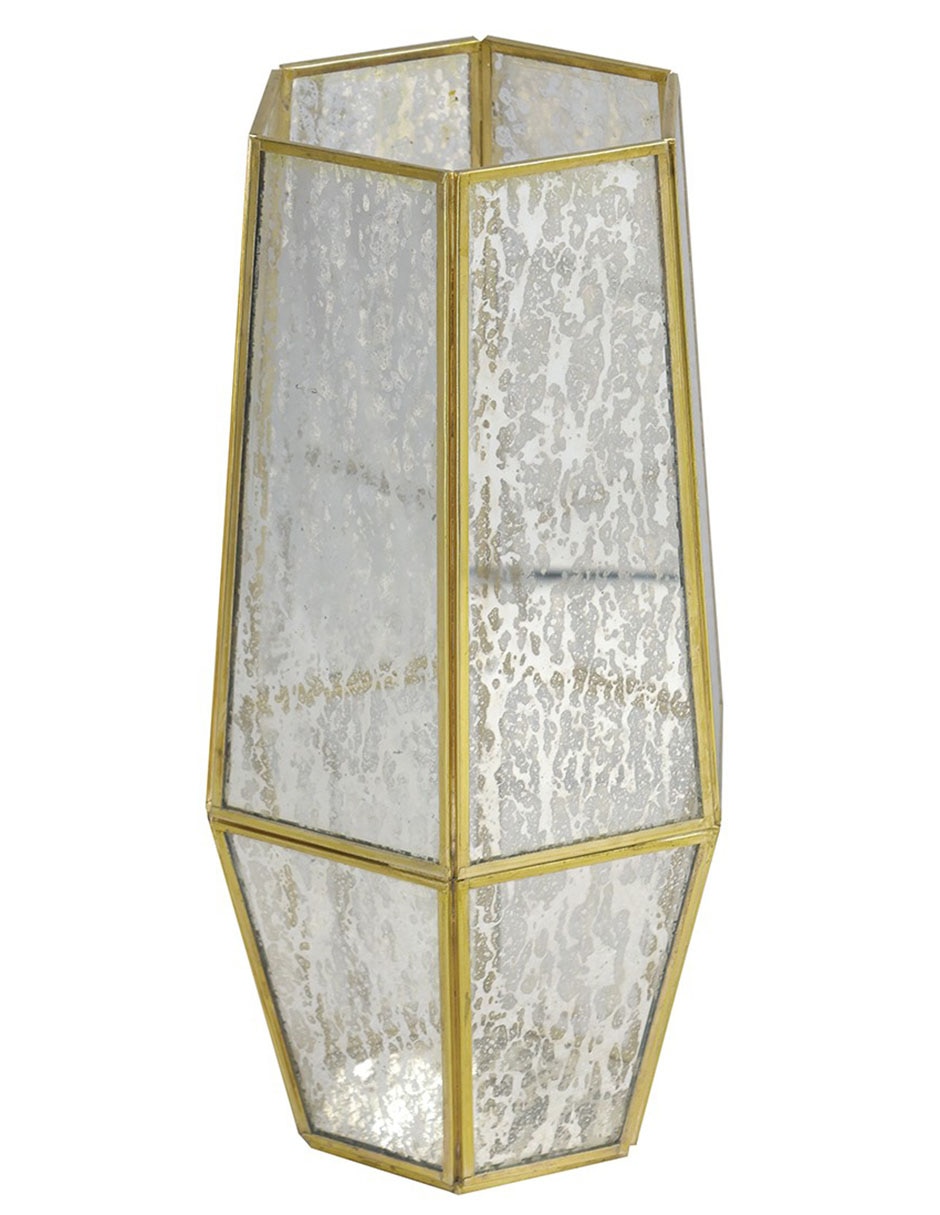 VELA PORTAVELAS ROMBO S , DORADO 1