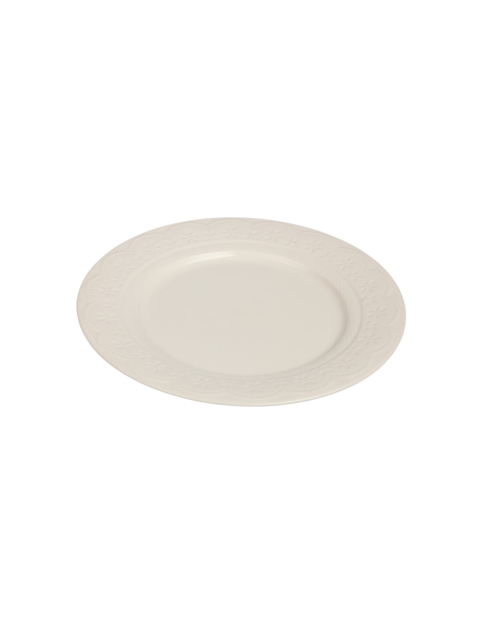 Plato Trinche Lacy De Porcelana 1
