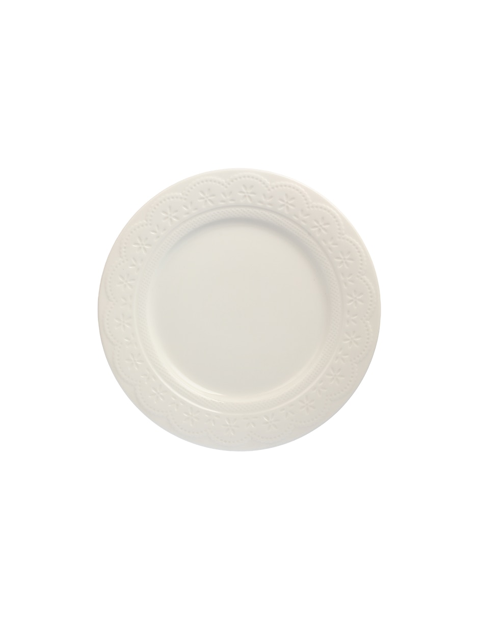Plato Trinche Lacy De Porcelana 2