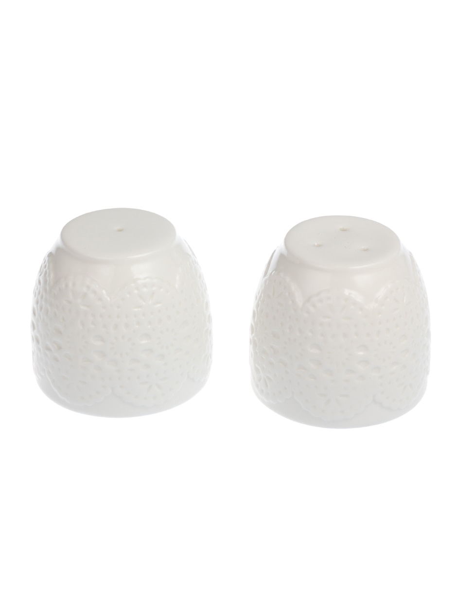 Set Salero Y Pimentero Narrative De Porcelana