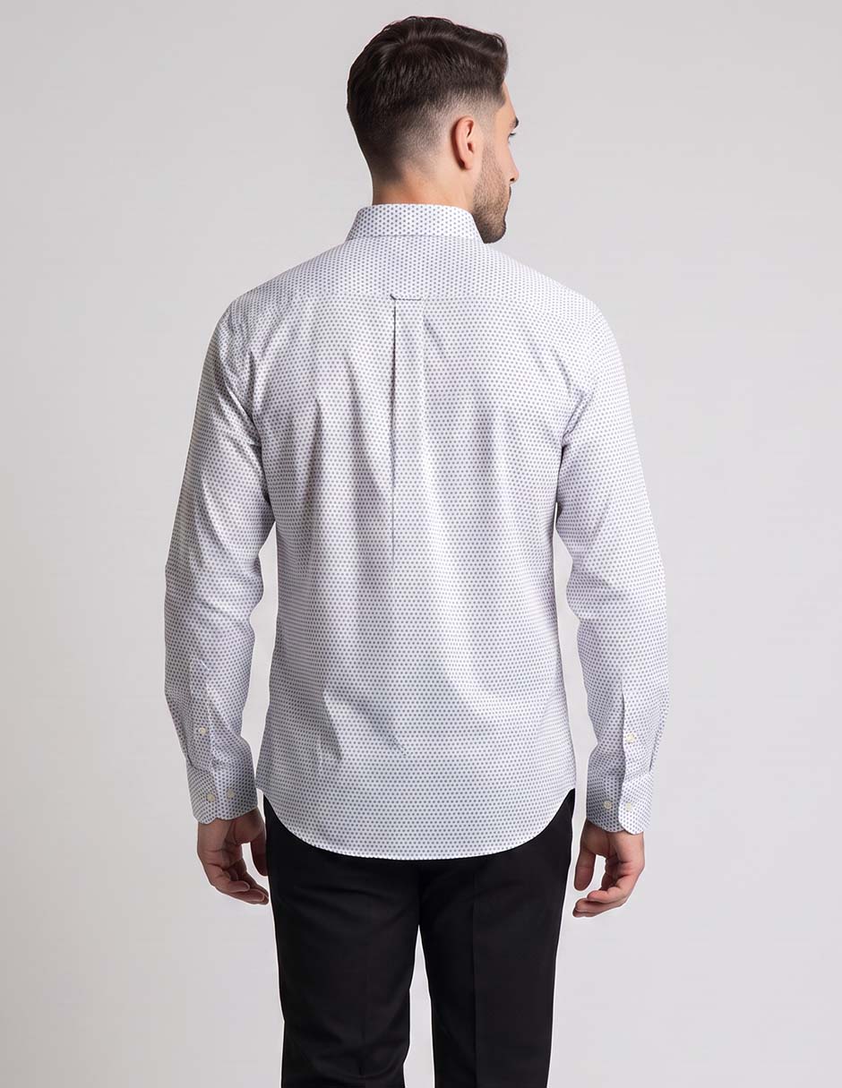 Camisa casual de algodón manga larga para hombre 2