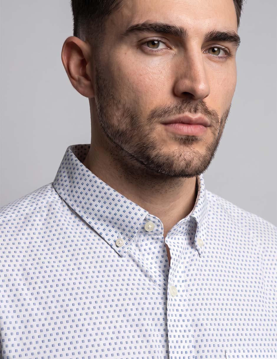 Camisa casual de algodón manga larga para hombre 4