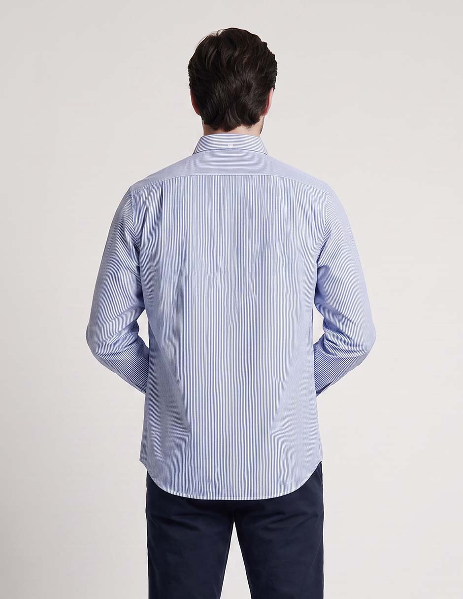 Camisa casual de algodón manga larga para hombre 2