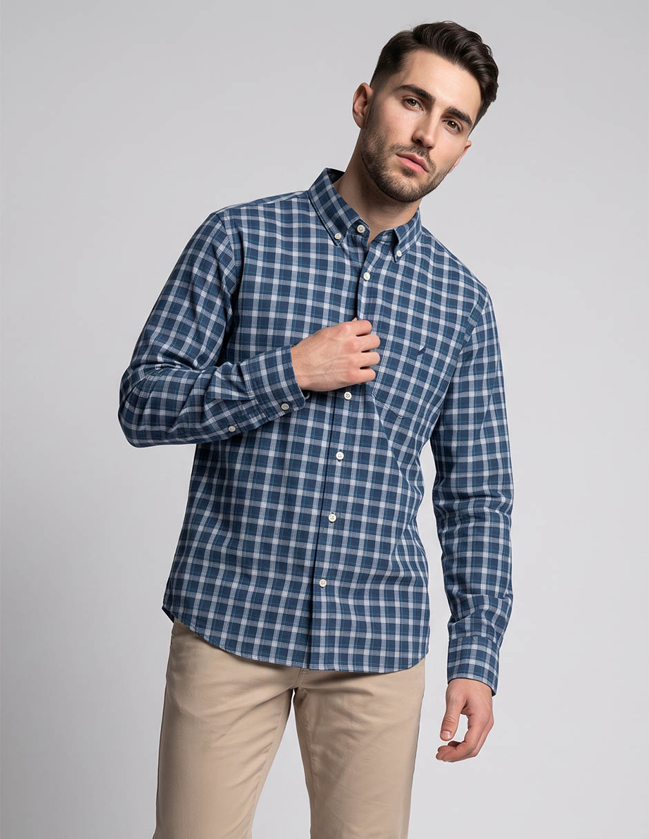 Camisa casual manga larga para hombre Camisa casual manga larga para hombre