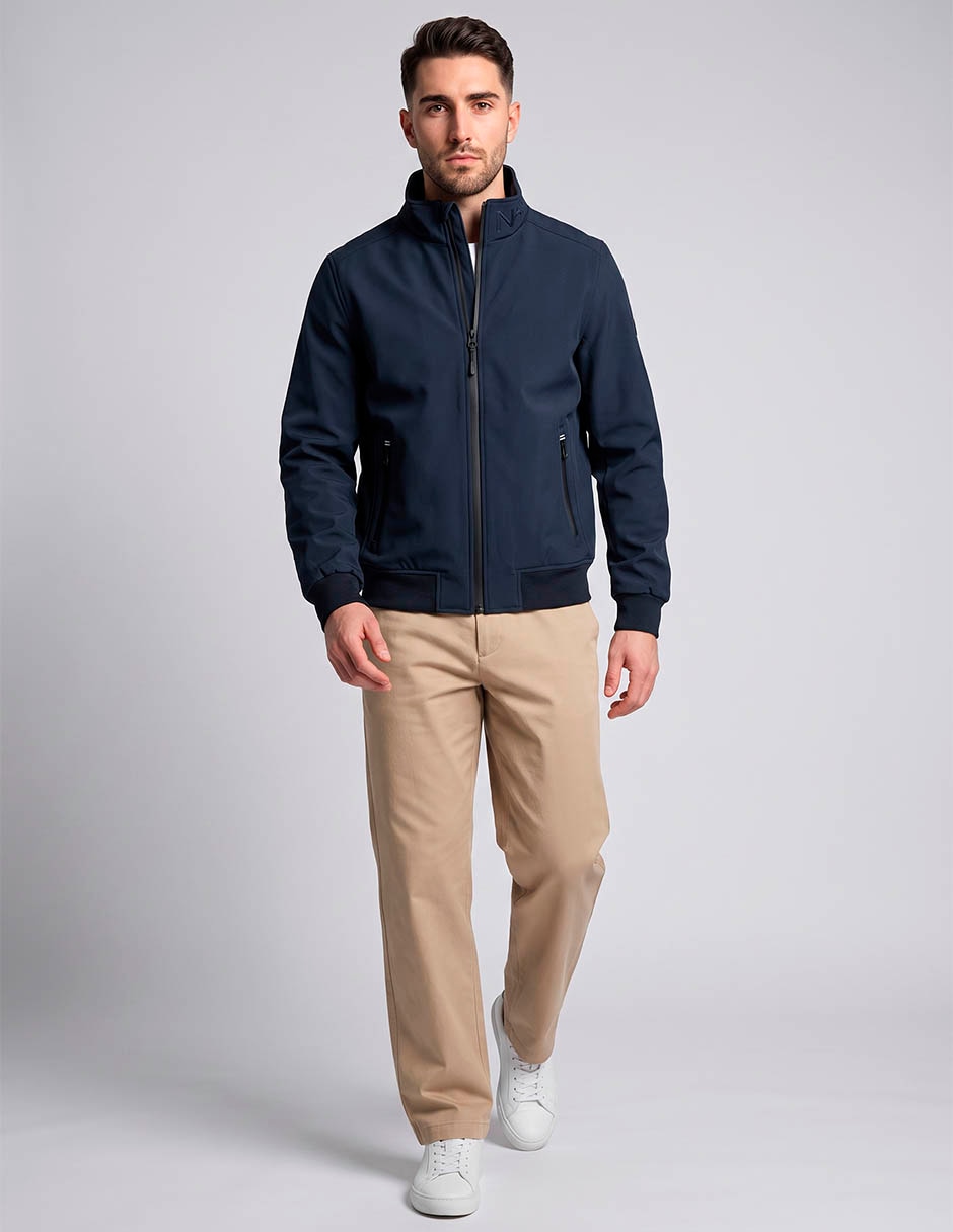 Chamarra casual con bolsillos para hombre Chamarra casual con bolsillos para hombre