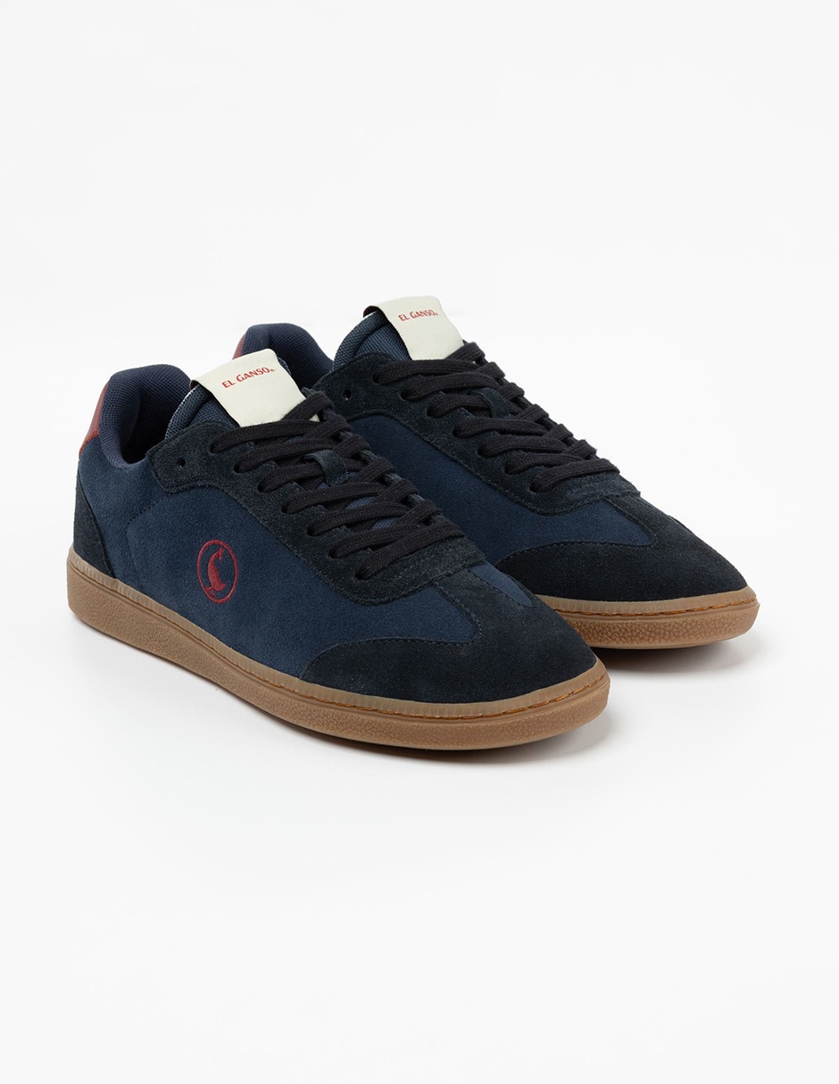 Tenis de piel para hombre