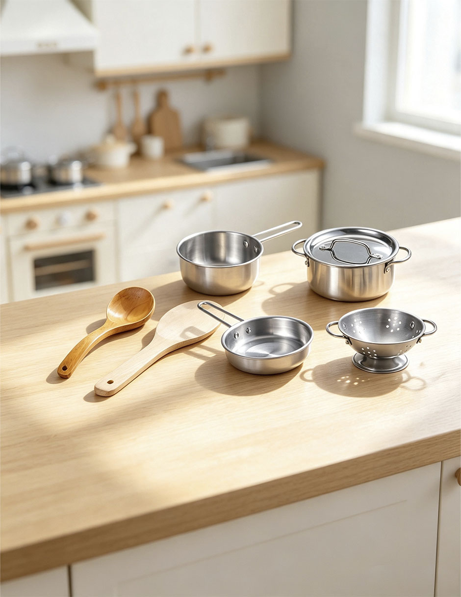 Juego de batería de cocina juego de rol para niños 6