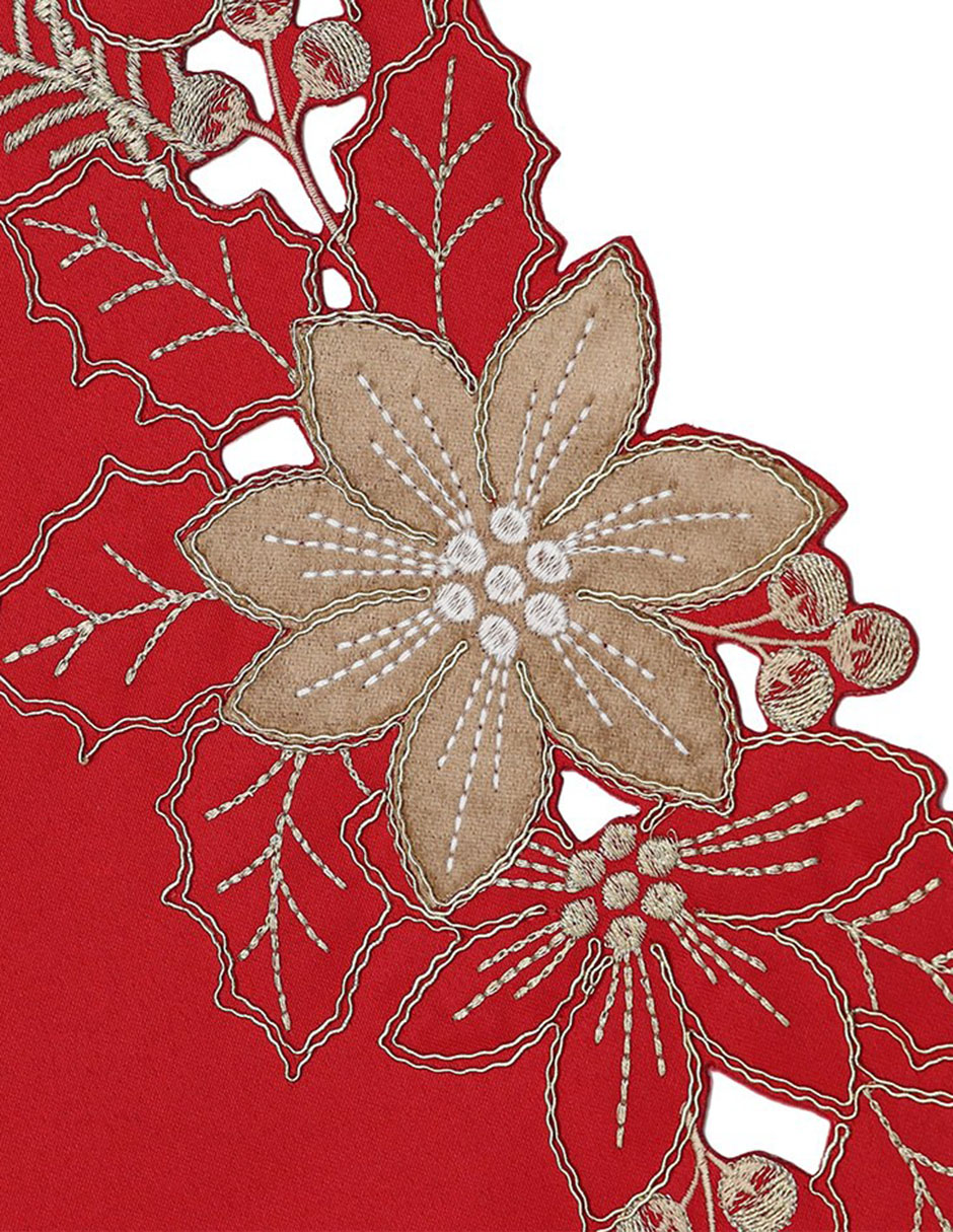 Camino de mesa navi, 180 x 40 cm, rojo